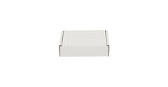 Brievenbusdoos  110 x 110 x 28 mm wit/bruin enkel golf - 322 610 050