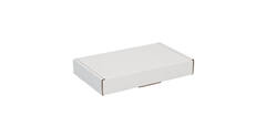 Brievenbusdoos 180 x 115 x 28 mm wit/bruin enkel golf - A6 - 322 610 150