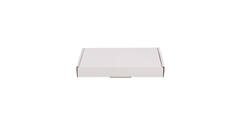Brievenbusdoos 220 x 155 x 28 mm wit/bruin enkel golf - A5 - 322 610 250