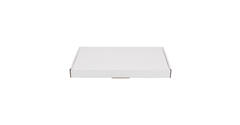 Brievenbusdoos 310 x 220 x 28 mm wit/bruin enkel golf - A4 - 322 610 350