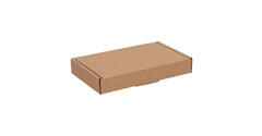 Brievenbusdoos 180 x 115 x 28 mm bruin/bruin enkel golf - A6 - 322 600 150