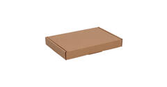 Brievenbusdoos 220 x 155 x 28 mm bruin/bruin enkel golf - A5 - 322 600 250