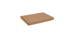 Brievenbusdoos 345 x 255 x 28 mm bruin/bruin enkel golf - A4+ - 322 600 450