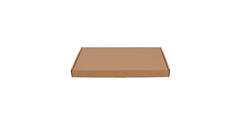 Brievenbusdoos 345 x 255 x 28 mm bruin/bruin enkel golf - A4+ - 322 600 450