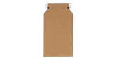 Golfkartonenvelop 187 x 272 mm bruin/bruin enkel golf opening korte zijde - A5 - 210 100 325