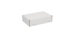Postdoos 220 x 155 x 60 mm wit/bruin enkel golf fefco 0427 - 311 110 550