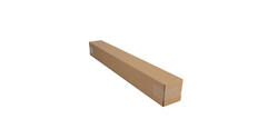 Telescopisch verzendkoker 870 x 105 x 105 mm bruin/bruin enkel golf 222 115 310