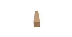 Telescopisch verzendkoker 870 x 105 x 105 mm bruin/bruin enkel golf 222 115 310