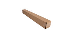Telescopisch verzendkoker 1.050 x 112 x 112 mm bruin/bruin enkel golf 222 115 020