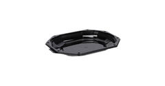 Cateringschaal APET CS 335/250 zwart 8-hoekig