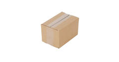 Doos 200 x 130 x 114 mm bruin/bruin enkelgolf fefco 0201
