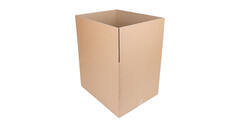 Doos 586 x 486 x 472 mm bruin/bruin dubbelgolf fefco 0201