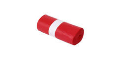 Afvalzak MDPE 66/14 x 193 cm rood 40 my op rol (á 10 st)