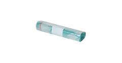 Afvalzak LDPE 70/15 x 193 cm transparant 39 my op rol (á 7 st) geponste - sluitlint
