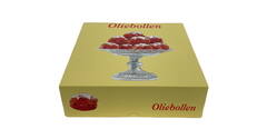 Gebaksdoos 23 x 23 x 7 cm "oliebollen"