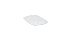 Lid t.b.v. menutray pp 3-comp 175/600/200 ml hot 52173