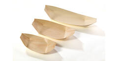 Schaaltje bootje hout 80x45mm , 50043