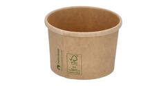 Bak rond 90mm bruinkraft 240ml 8oz - 1000st/ds