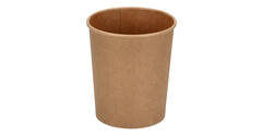 Bak bruin kraft rond ø 118 mm 32oz 1000ml tbv soep