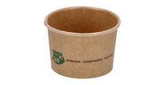 Bak karton bruin 45ml rond