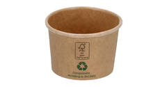 Bak karton bruin 45ml rond