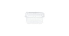 Bak PET 126 x 95 x 75 mm 250 ml transparant + deksel