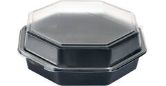 211937 - Octaview APET 230 x 230 x 50 mm Grey 830 ml