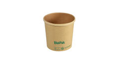 196020 - Bowl Karton/PLA Ronda Short 90 x 90 x 84 mm 360 cc bruin