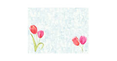 206404 - Placemats BIO dunicel 30 x 40 cm painted tulips