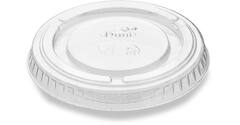 180123 - Deksel voor Saus/Dressing cup rPET rond transparant - 60 cc