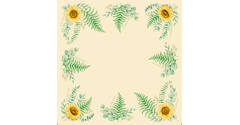 223771 - Tafelkleed Bio Dunicel® 84 x 84 cm Sunflower Dreams