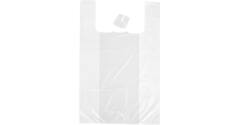 Hemddraagtas HDPE  28 / 7 x 50 cm wit 14 my top quality