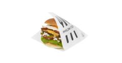 Snackzak 15 x 15cm  tbv hamburger "amazing food"