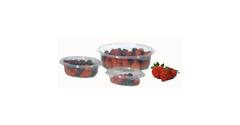 Bak + deksel APET 500 ml ovaal cristal cup e
