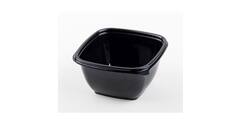 Bowl 500 ml vierkant 13 cm zwart  95016