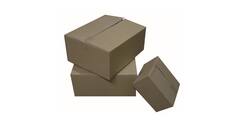 Doos 210 x 150 x 150 mm bruin/bruin enkelgolf fefco 0201 "G-label"