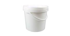 Emmer 5000 cc rond wit + deksel
