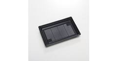 Sushi tray APET 212 x 143 mm OPS zwart S.9179