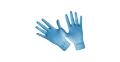 Handschoenen latex X-large disp. à 100 st. (9/10) gepoederd blauw - 4000