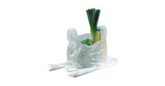 Hemddraagtas HDPE 27/6 x 48 cm wit 10 my "G-label"