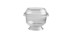 Bak PS 150 ml transparant op voet cristal cup
