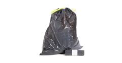 Afvalzak LDPE 65 x 75 + 5cm + treklint T50 grijs 20 x 10 stuks