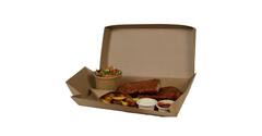 Menubox karton 300 x 160 x 80 mm bruin
