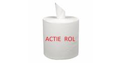 Poetsdoekrol midi wit 2-lgs 19cm 78 mtr budget