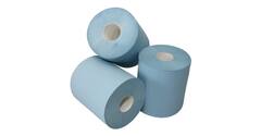 Poetspapier 300 mtr blauw 1-lgs
